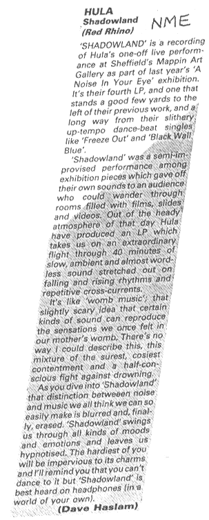 Record Mirror-Freeze Out review